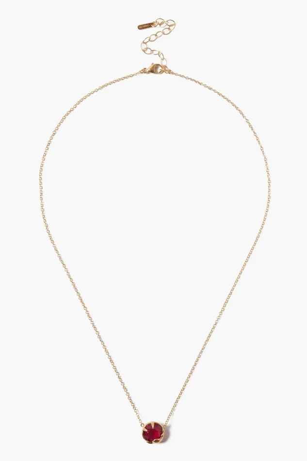 Chan Luu Necklaces Women July Birthstone Necklace Ruby Crystal