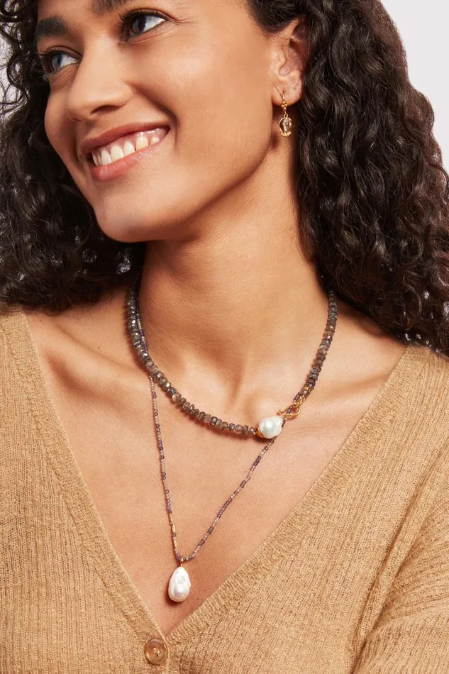 Chan Luu Necklaces Women Sophia Necklace Iolite Mix