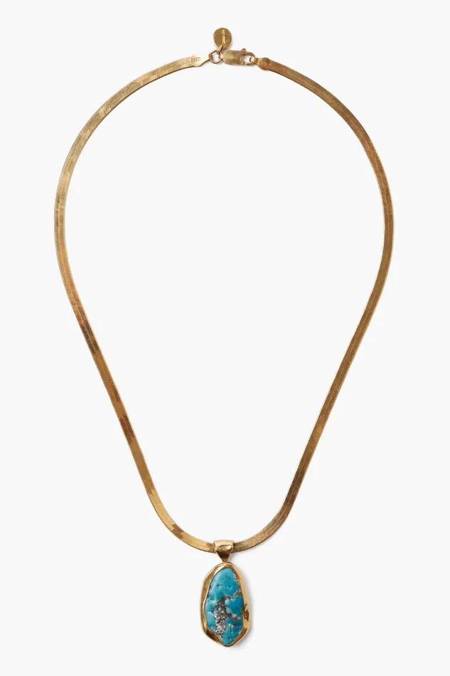 Chan Luu Necklaces Women Turquoise Totem Herringbone Necklace