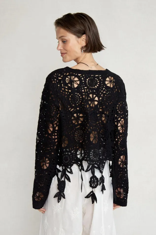 Chan Luu Tops Women Gia Cardigan Black