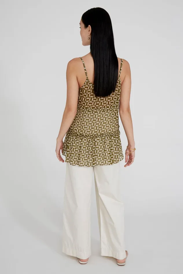 Chan Luu Tops Women Seraphina Top Fir Green