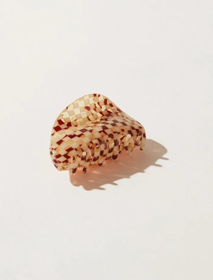 Checkered Claw Dark Brown Women Lucky Brand Hair Accessories