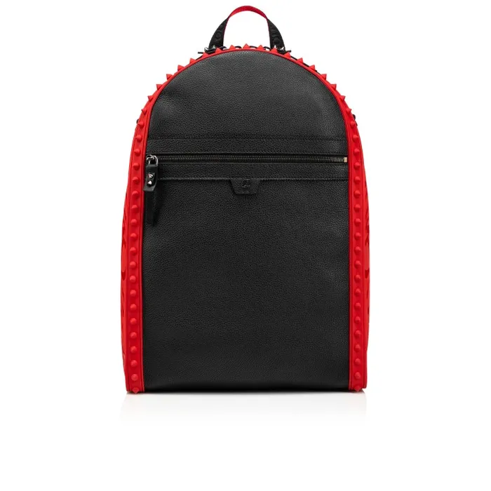 Christian Louboutin Backpacks Men Backparis Backpack 8211 Calf Leather And Rubber 8211 Black
