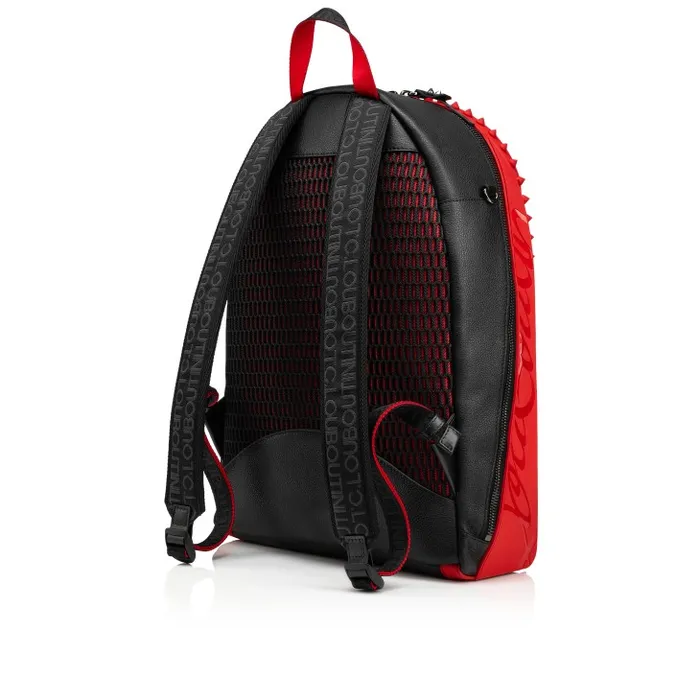 Christian Louboutin Backpacks Men Backparis Backpack 8211 Calf Leather And Rubber 8211 Black