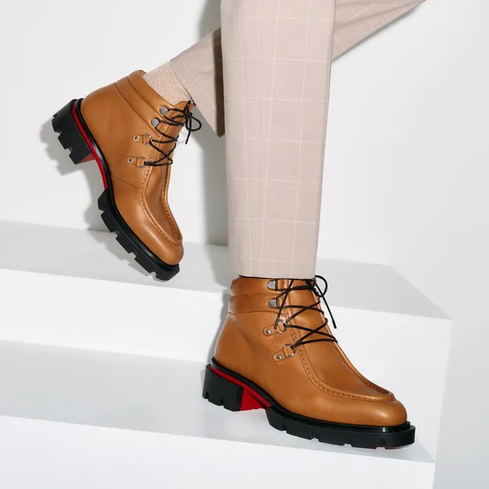 Christian Louboutin Boots Men Our Pabelito Boot Boots 8211 Calf Leather Wax Effect 8211 Terra Christian Louboutin Boots Men Our Pabelito Boot Boots 8211 Calf Leather Wax Effect 8211 Terra