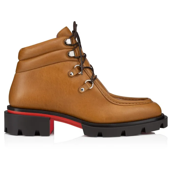 Christian Louboutin Boots Men Our Pabelito Boot Boots 8211 Calf Leather Wax Effect 8211 Terra