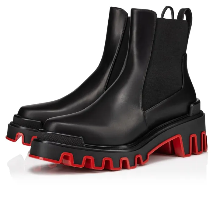 Christian Louboutin Boots Women Marchacroche Dune Boots 8211 Calf Leather 8211 Black