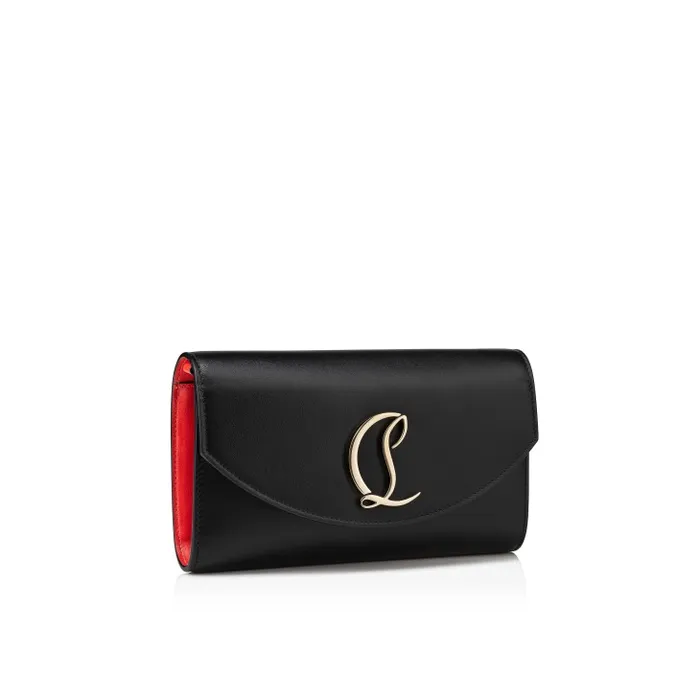 Christian Louboutin Clutches and Evening Bags Women Loubi54 Wallet On Chain 8211 Calf Leather 8211 Black And Gold