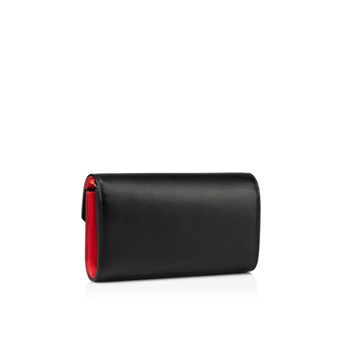 Christian Louboutin Clutches and Evening Bags Women Loubi54 Wallet On Chain 8211 Calf Leather 8211 Black And Gold