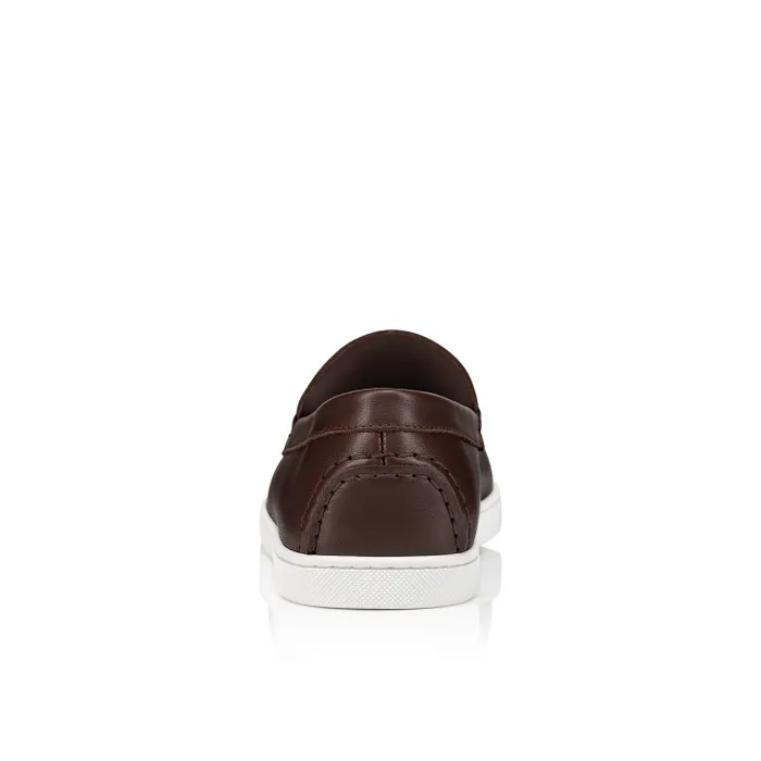 Christian Louboutin Loafers and Moccasins Men Varsiboat Boat Shoes 8211 Calf Leather 8211 Expresso