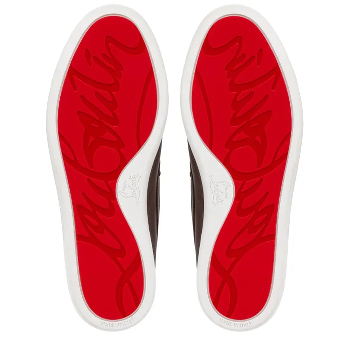 Christian Louboutin Loafers and Moccasins Men Varsiboat Boat Shoes 8211 Calf Leather 8211 Expresso