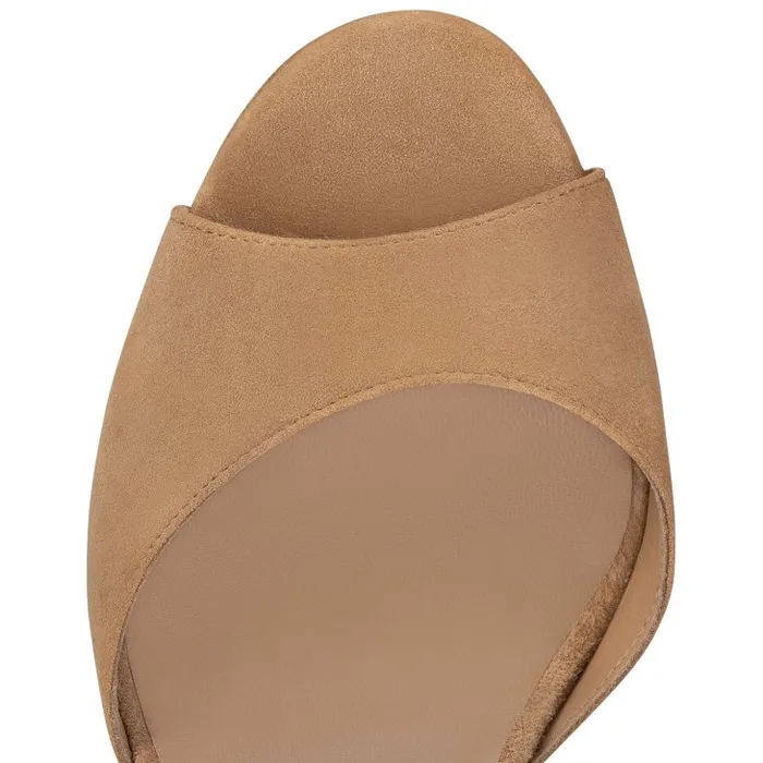 Christian Louboutin Platforms Women Sandaloo 130 Mm Sandals 8211 Veau Velours 8211 Lionne