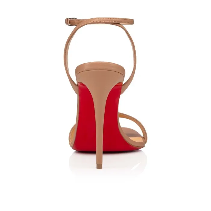 Christian Louboutin Sandals and Slides Women Loubigirl 100 Mm Sandals 8211 Nappa Leather 8211 Blush