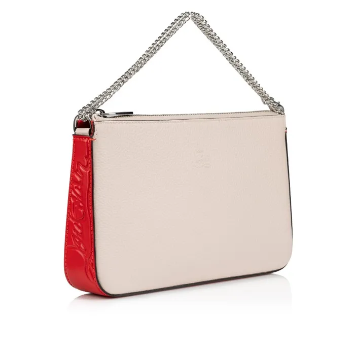 Christian Louboutin Shoulder Bags Women Loubila Crossbody Bag 8211 Grained Calf Leather 8211 Leche