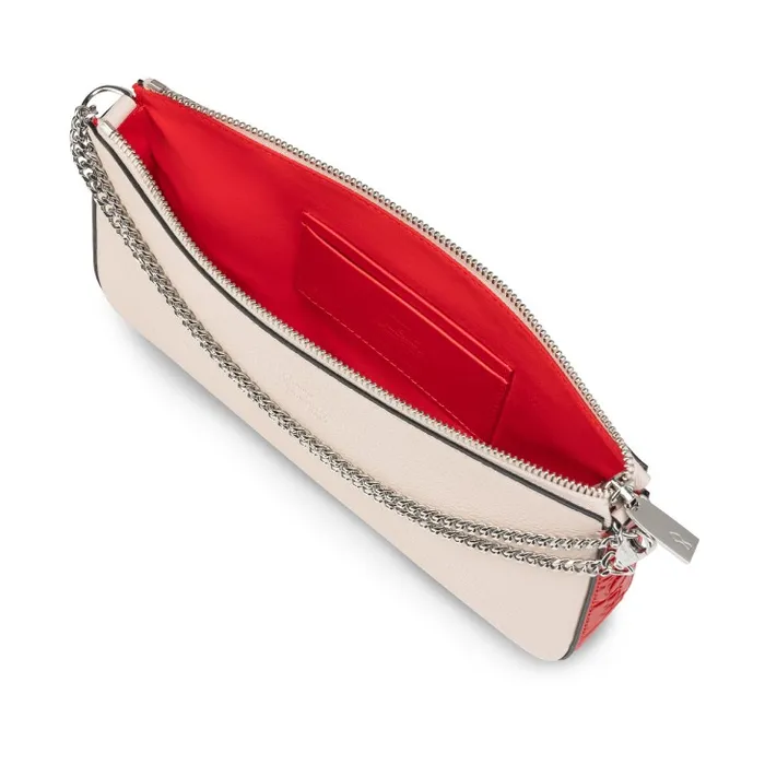 Christian Louboutin Shoulder Bags Women Loubila Crossbody Bag 8211 Grained Calf Leather 8211 Leche