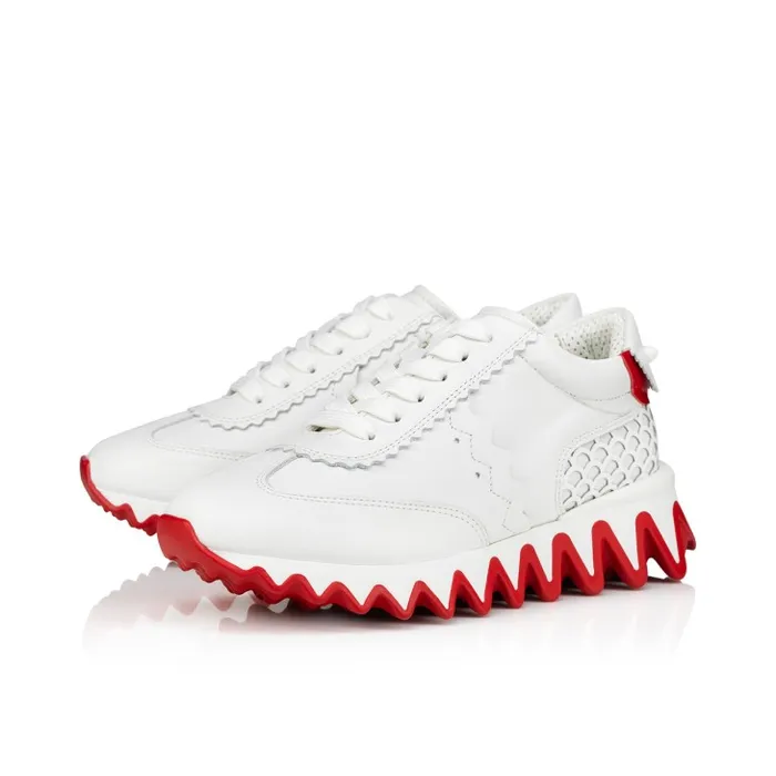 Christian Louboutin Sneakers Kids Mini Shark Sneakers 8211 Calf Leather 8211 Bianco Christian Louboutin Sneakers Kids Mini Shark Sneakers 8211 Calf Leather 8211 Bianco