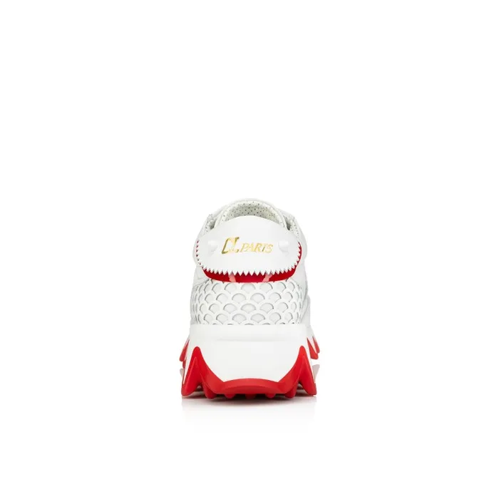 Christian Louboutin Sneakers Kids Mini Shark Sneakers 8211 Calf Leather 8211 Bianco