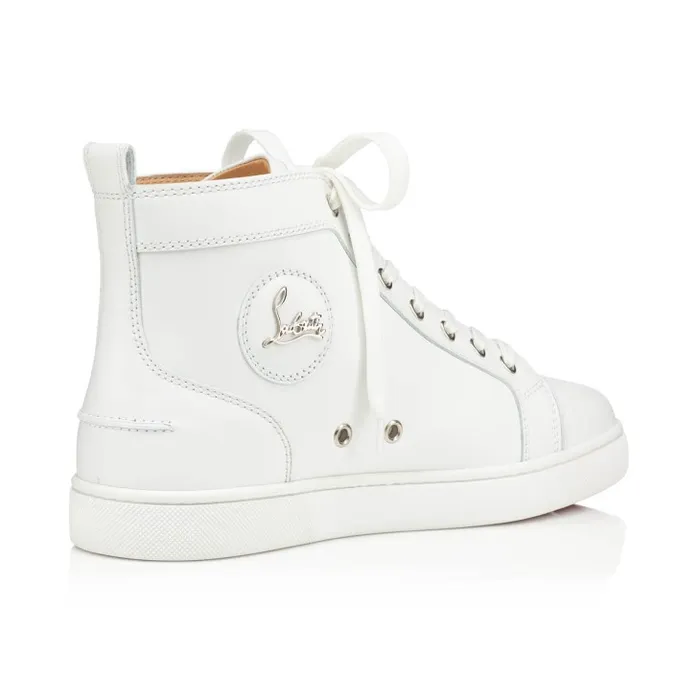 Christian Louboutin Sneakers Men Louis Hightop Sneakers 8211 Calf Leather 8211 White