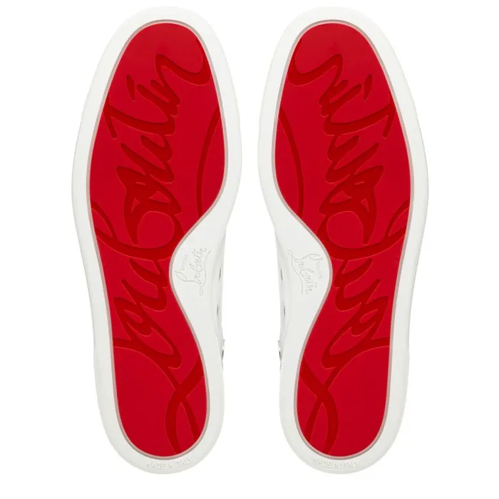 Christian Louboutin Sneakers Men Louis Hightop Sneakers 8211 Calf Leather 8211 White