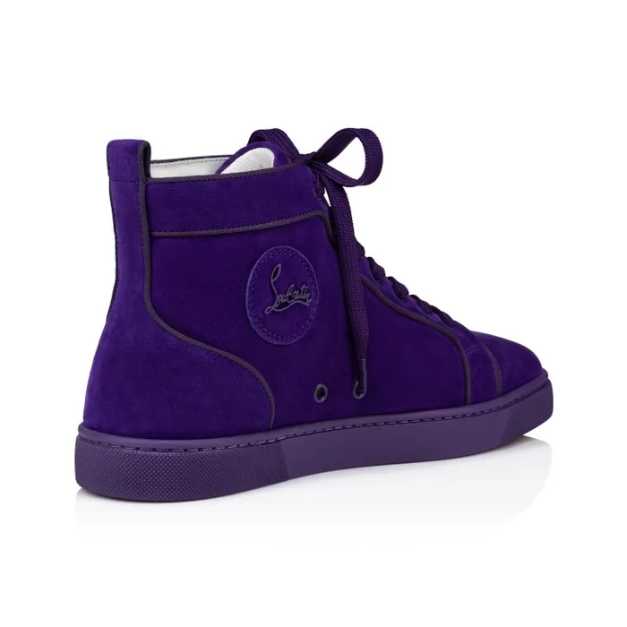 Christian Louboutin Sneakers Men Louis Hightop Sneakers 8211 Veau Velours 8211 Jacaranda