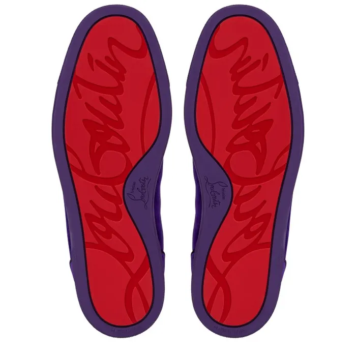 Christian Louboutin Sneakers Men Louis Hightop Sneakers 8211 Veau Velours 8211 Jacaranda