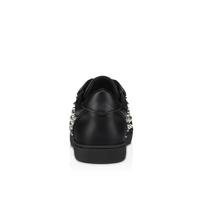 Christian Louboutin Sneakers Women Vieira Night Spikes Sneakers 8211 Smooth Calf Leather Nappa Leather And Spikes 8211 Black