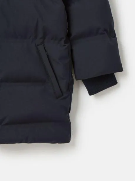 Coats and Jackets Boys Joules Navy Blue Waterproof Padded Coat