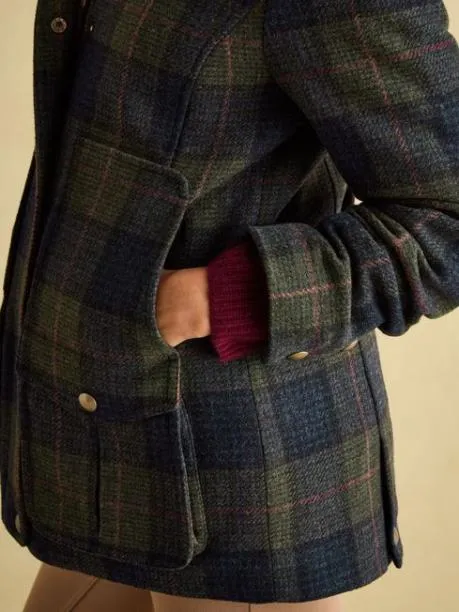 Coats and Jackets Women Joules NavyKhaki Tweed Jacket
