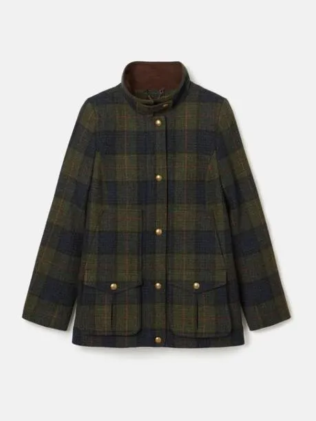 Coats and Jackets Women Joules NavyKhaki Tweed Jacket