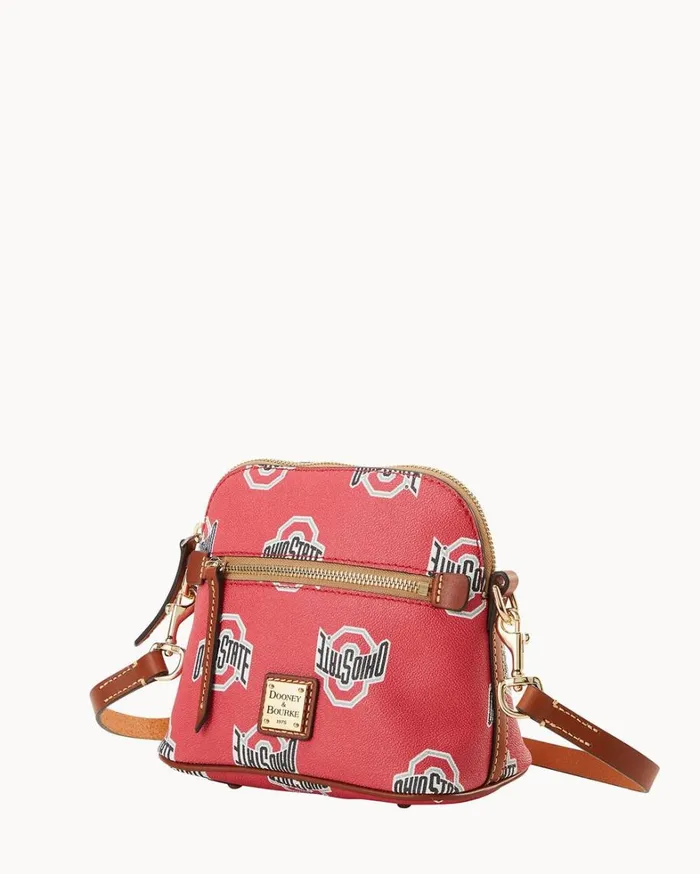 Collegiate Ohio State University Domed Crossbody Ohio State Women Dooney and Bourke Crossbodies Collegiate Ohio State University Domed Crossbody Ohio State Women Dooney and Bourke Crossbodies