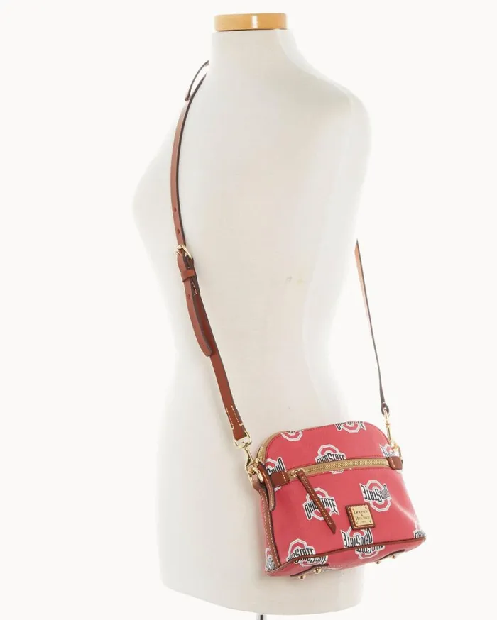 Collegiate Ohio State University Domed Crossbody Ohio State Women Dooney and Bourke Crossbodies Collegiate Ohio State University Domed Crossbody Ohio State Women Dooney and Bourke Crossbodies