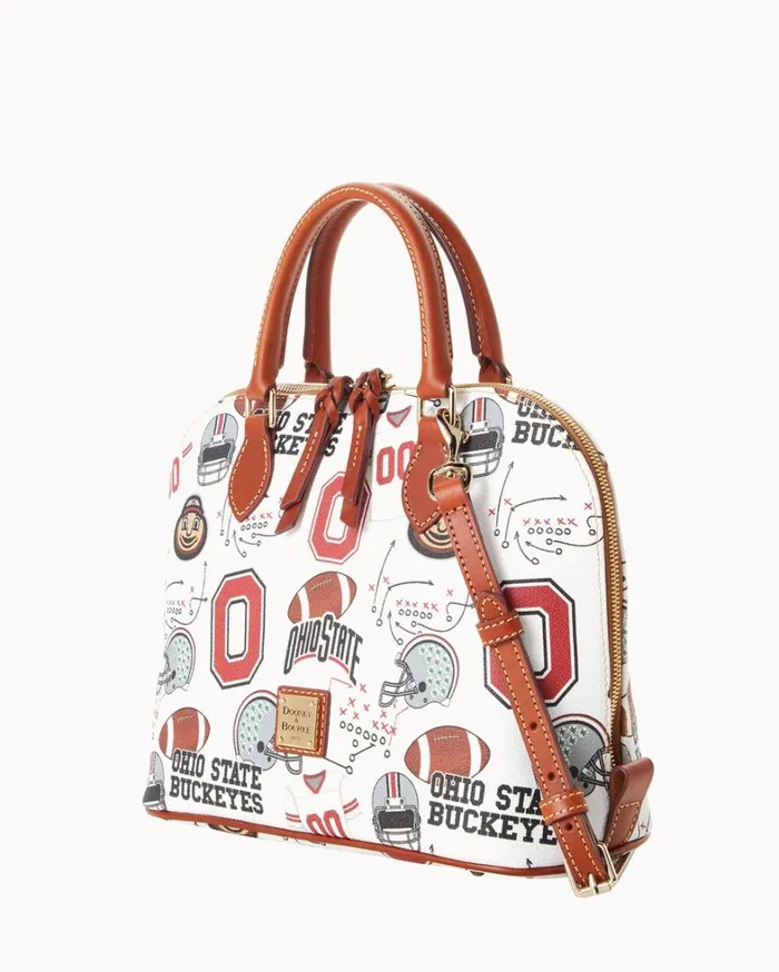 Collegiate Ohio State University Zip Zip Satchel Ohio State Women Dooney and Bourke Satchels Collegiate Ohio State University Zip Zip Satchel Ohio State Women Dooney and Bourke Satchels