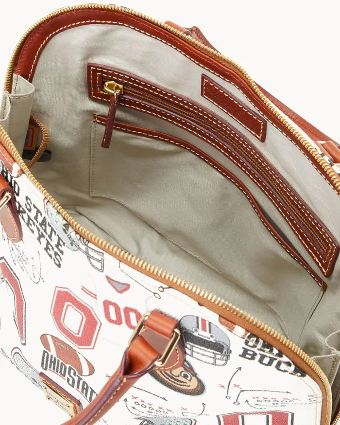 Collegiate Ohio State University Zip Zip Satchel Ohio State Women Dooney and Bourke Satchels Collegiate Ohio State University Zip Zip Satchel Ohio State Women Dooney and Bourke Satchels