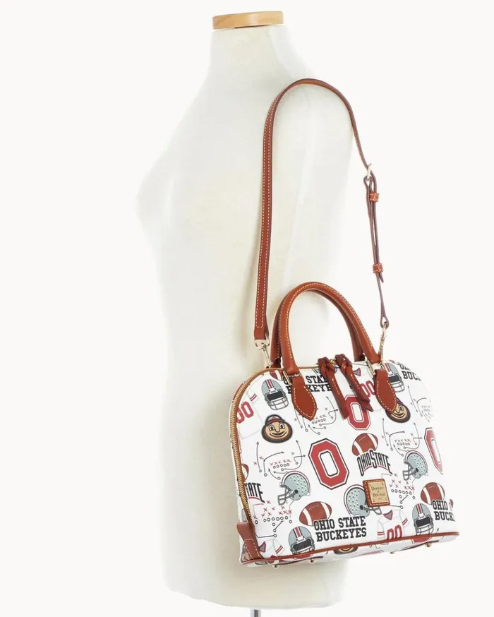 Collegiate Ohio State University Zip Zip Satchel Ohio State Women Dooney and Bourke Satchels Collegiate Ohio State University Zip Zip Satchel Ohio State Women Dooney and Bourke Satchels