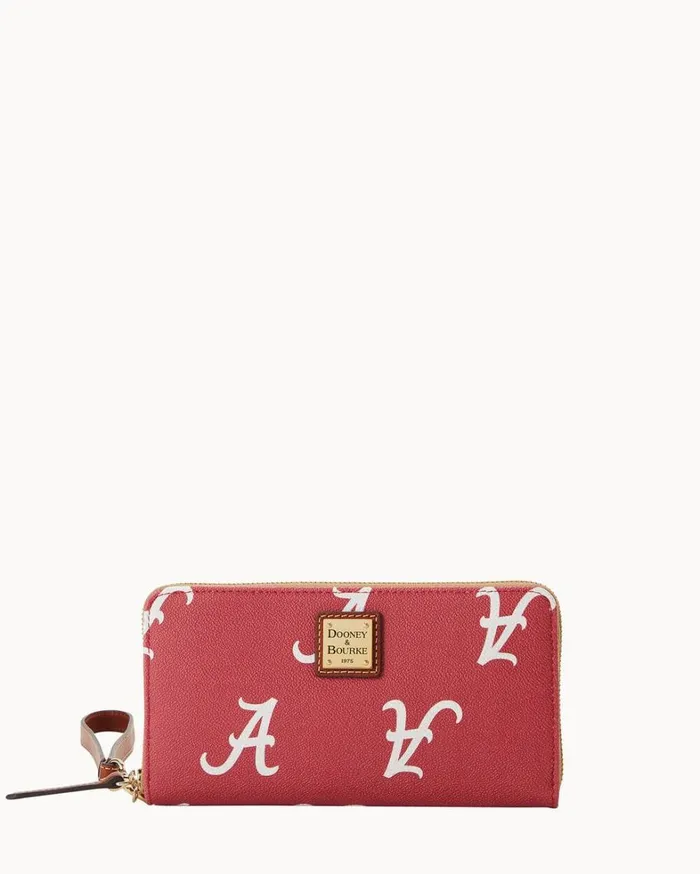 Collegiate University Of Alabama Large Zip Around Wristlet Alabama Women Dooney and Bourke Wallets Collegiate University Of Alabama Large Zip Around Wristlet Alabama Women Dooney and Bourke Wallets