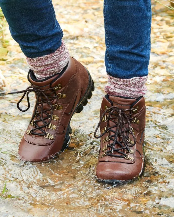 Cotton Traders Boots Leather Waterproof Walking Boots 8211 WomenMen