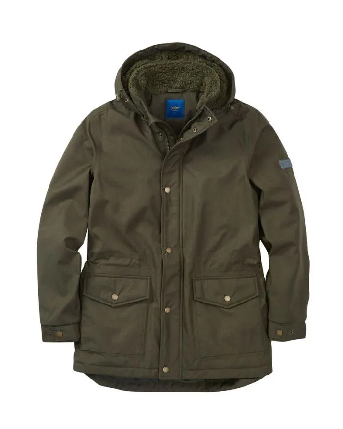 Cotton Traders Coats and Jackets FleeceLined Waterproof Coat 8211 WomenMenUnisex