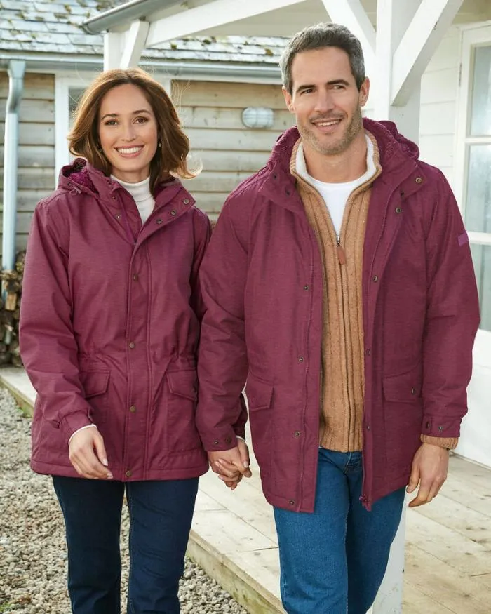 Cotton Traders Coats and Jackets FleeceLined Waterproof Coat 8211 WomenMenUnisex