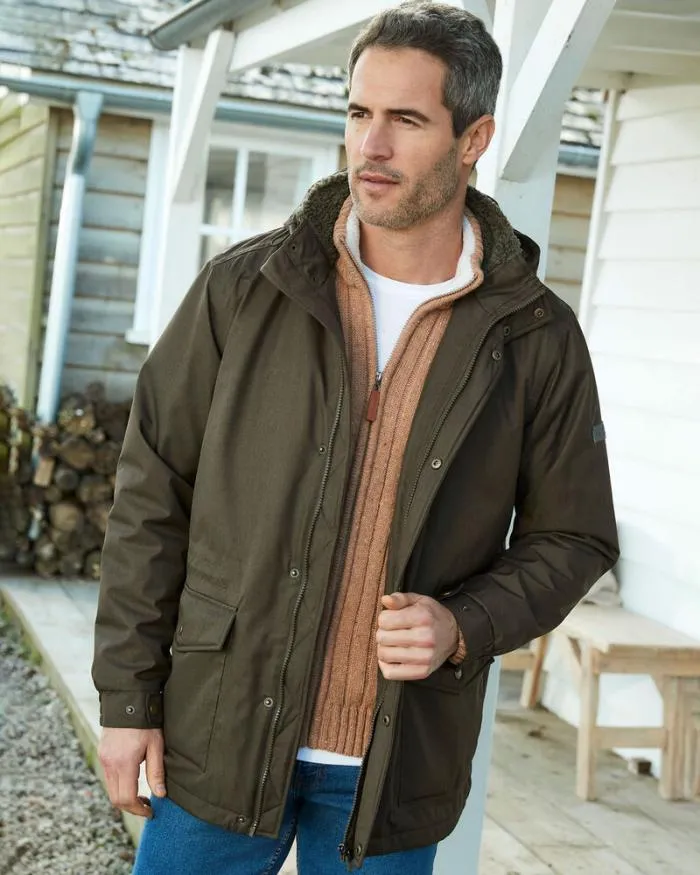 Cotton Traders Coats and Jackets FleeceLined Waterproof Coat 8211 WomenMenUnisex