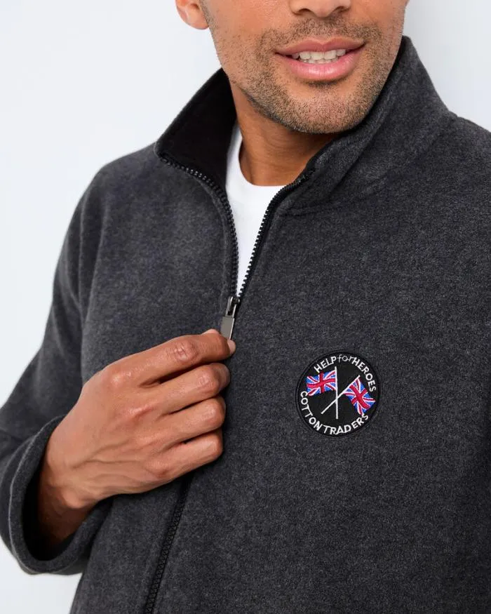 Cotton Traders Coats and Jackets Help For Heroes Bonded Fleece Jacket 8211 Men