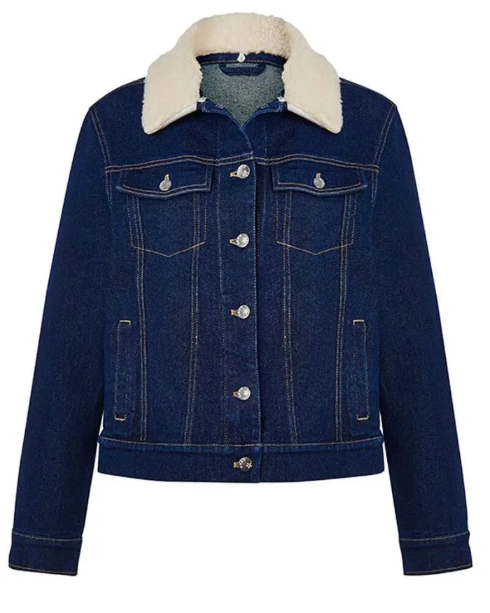 Cotton Traders Coats and Jackets The Sherpa Collar Denim Jacket 8211 Women
