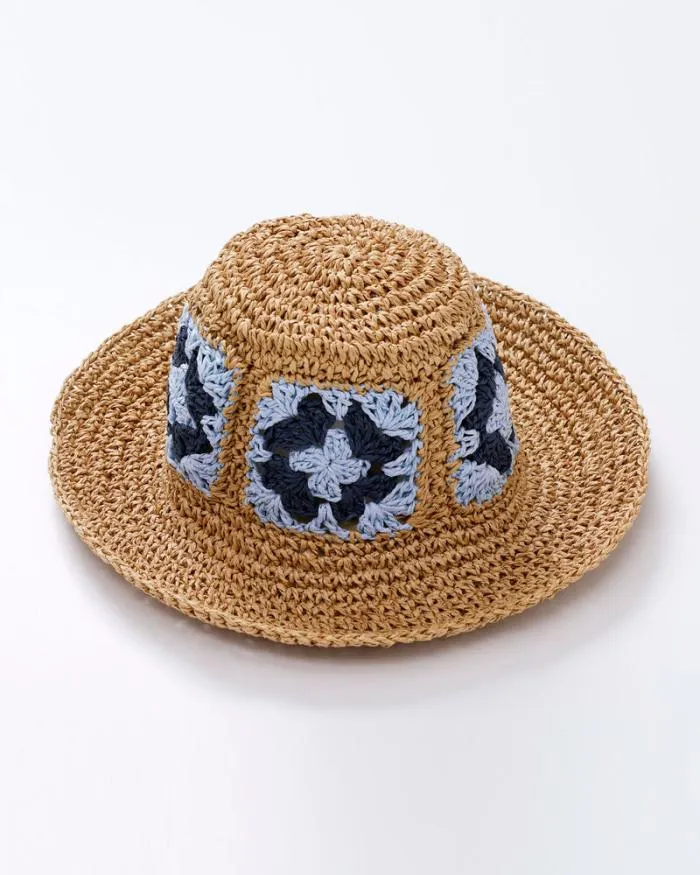 Cotton Traders Hats Straw Flower Hat 8211 Women