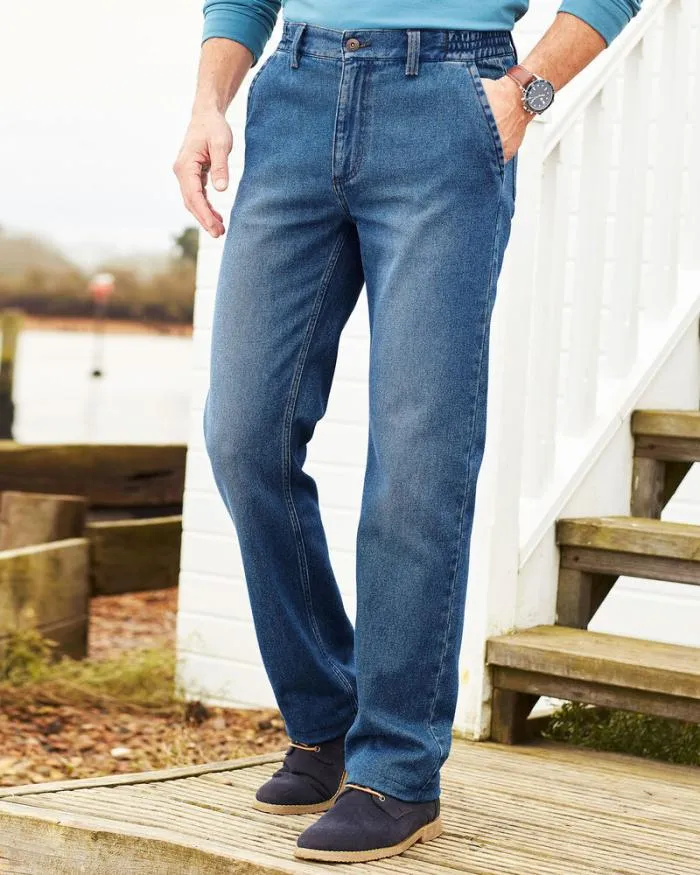 Cotton Traders Jeans Side Elasticated Jeans 8211 Men