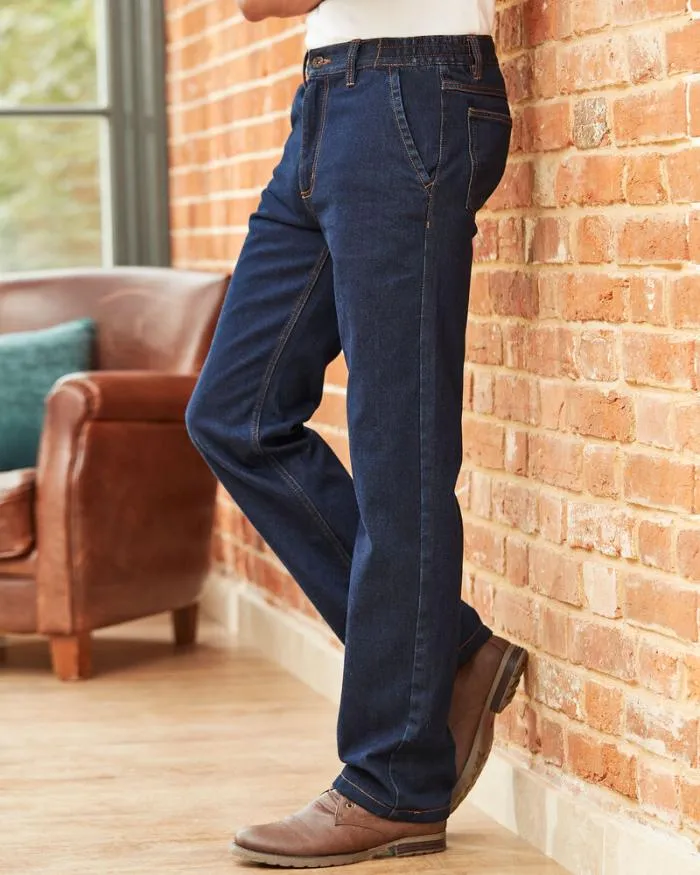 Cotton Traders Jeans Side Elasticated Jeans 8211 Men