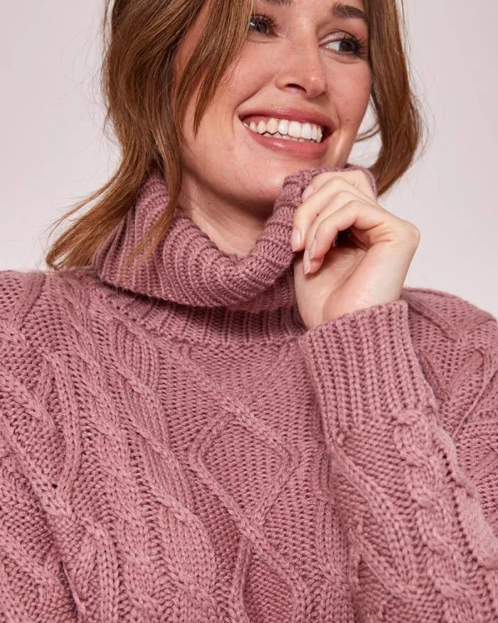 Cotton Traders Knitwear Cable Cowl Neck Jumper 8211 Women
