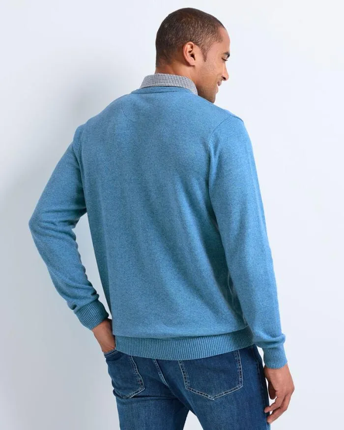 Cotton Traders Knitwear Mock Shirt Jumper 8211 Men