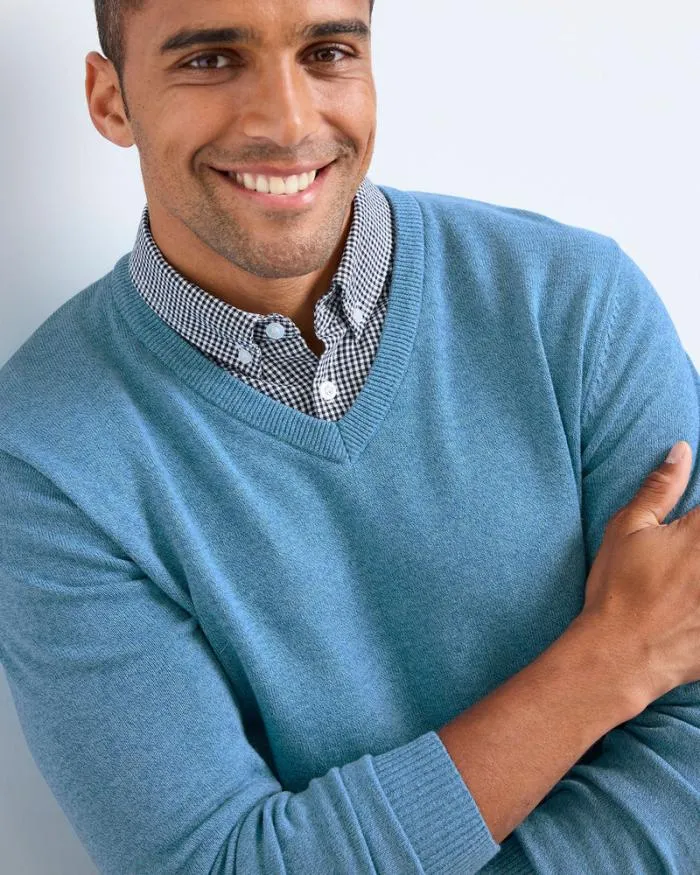 Cotton Traders Knitwear Mock Shirt Jumper 8211 Men
