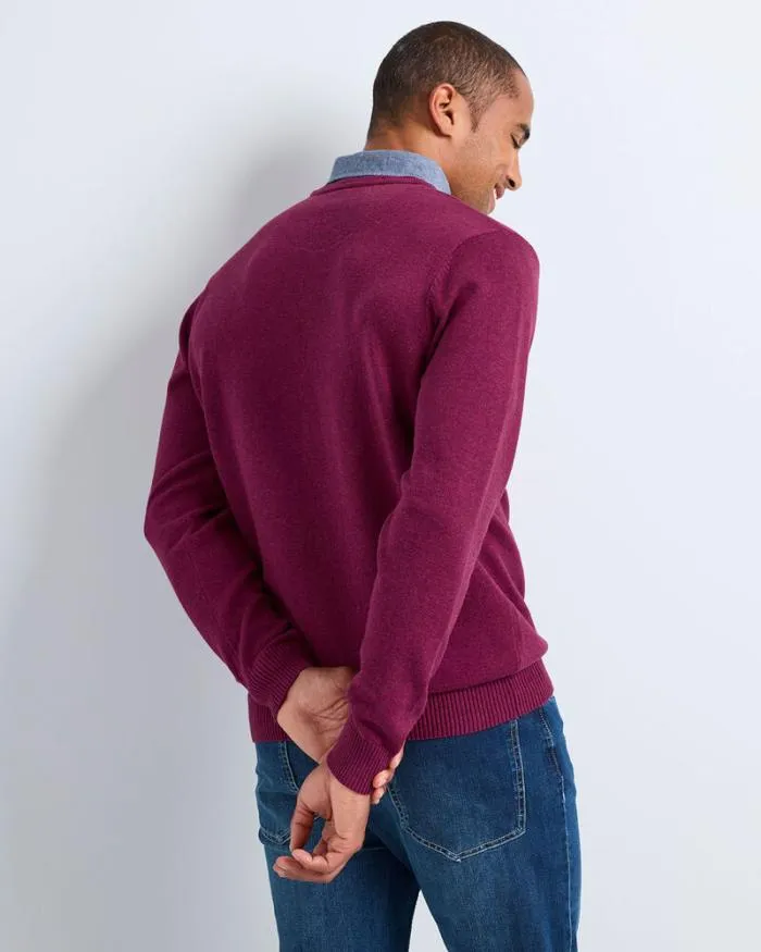 Cotton Traders Knitwear Mock Shirt Jumper 8211 Men
