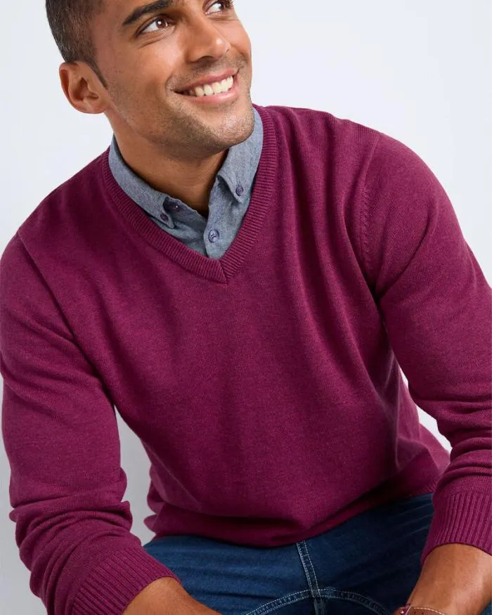 Cotton Traders Knitwear Mock Shirt Jumper 8211 Men