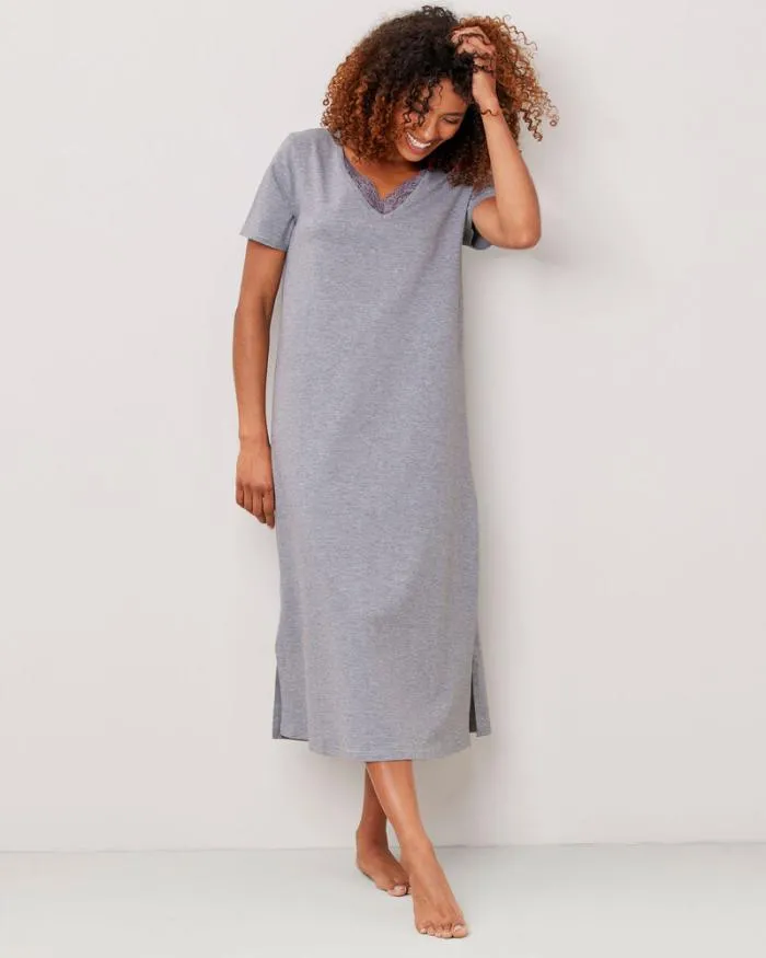 Cotton Traders Nightwear Lace Trim Nightdress 8211 Women
